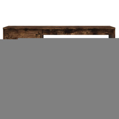 Desk with Drawer Smoked Oak 115x50x75 cm Engineered Wood