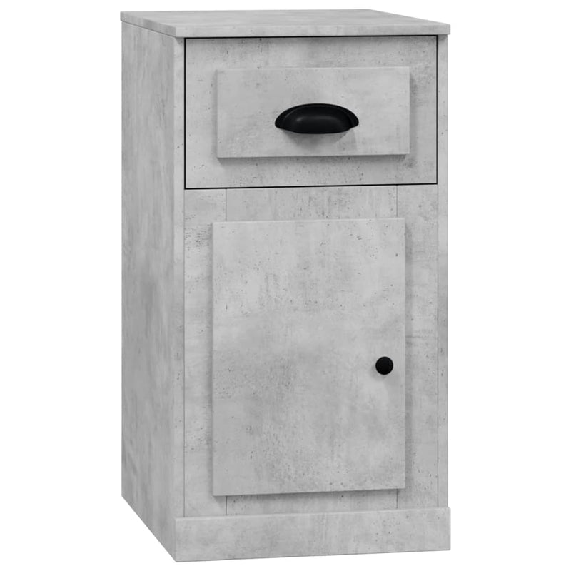 Side Cabinet with Drawer Concrete Grey 40x50x75 cm Engineered Wood