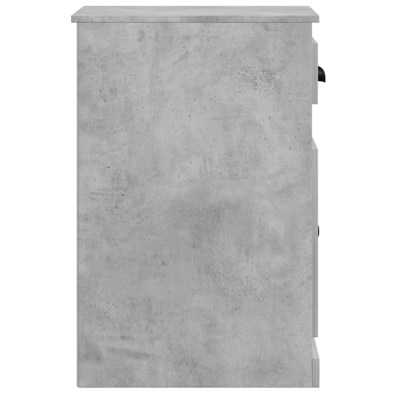 Side Cabinet with Drawer Concrete Grey 40x50x75 cm Engineered Wood