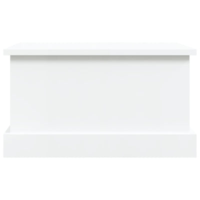 Storage Box High Gloss White 50x30x28 cm Engineered Wood