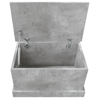 Storage Box Concrete Grey 50x30x28 cm Engineered Wood