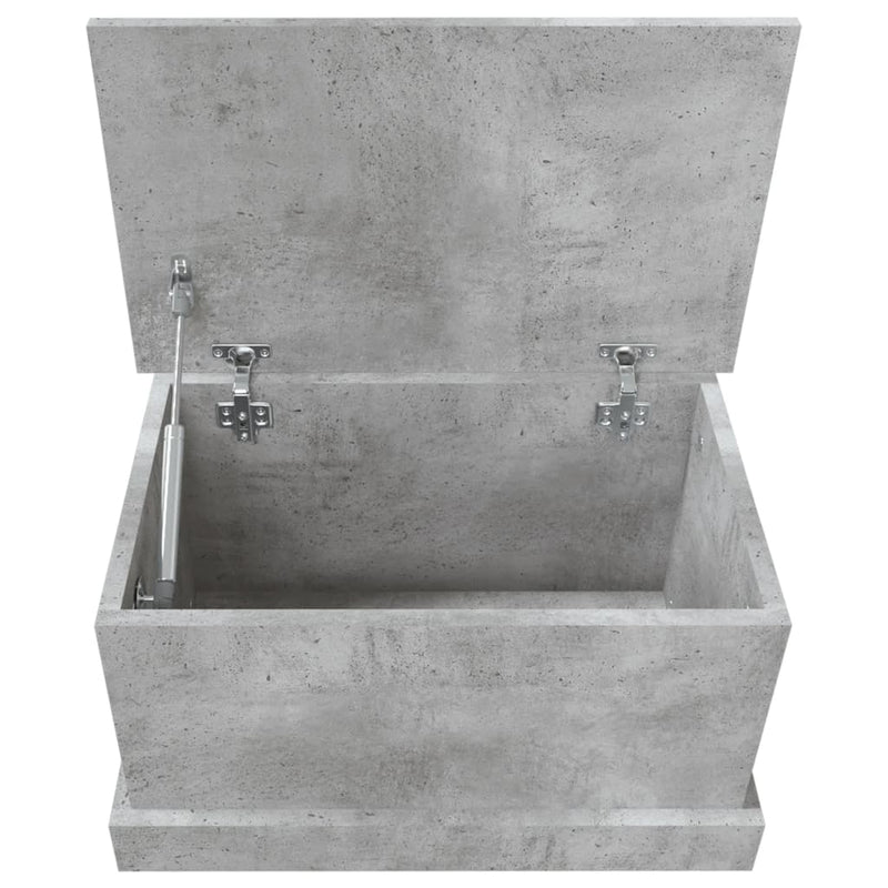 Storage Box Concrete Grey 50x30x28 cm Engineered Wood