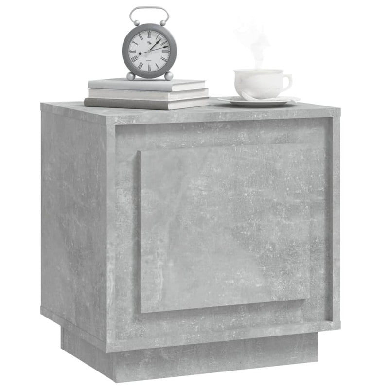 Bedside Cabinets 2 pcs Concrete Grey 44x35x45 cm Engineered Wood