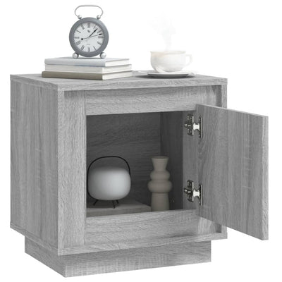 Bedside Cabinet Grey Sonoma 44x35x45 cm Engineered Wood