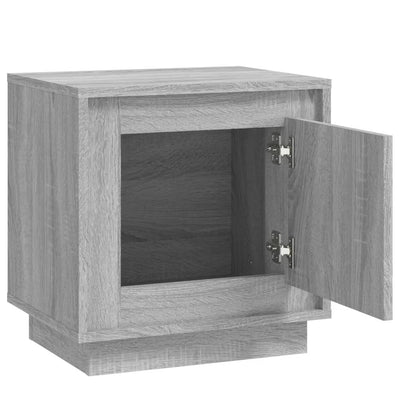 Bedside Cabinet Grey Sonoma 44x35x45 cm Engineered Wood