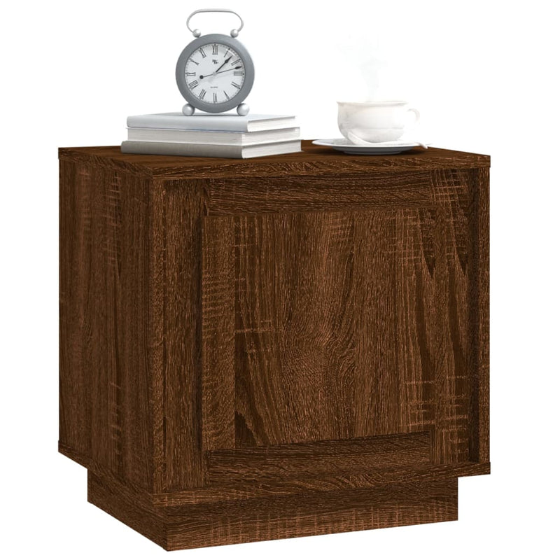 Bedside Cabinets 2 pcs Brown Oak 44x35x45 cm Engineered Wood