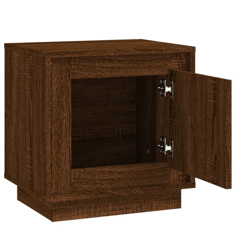 Bedside Cabinets 2 pcs Brown Oak 44x35x45 cm Engineered Wood