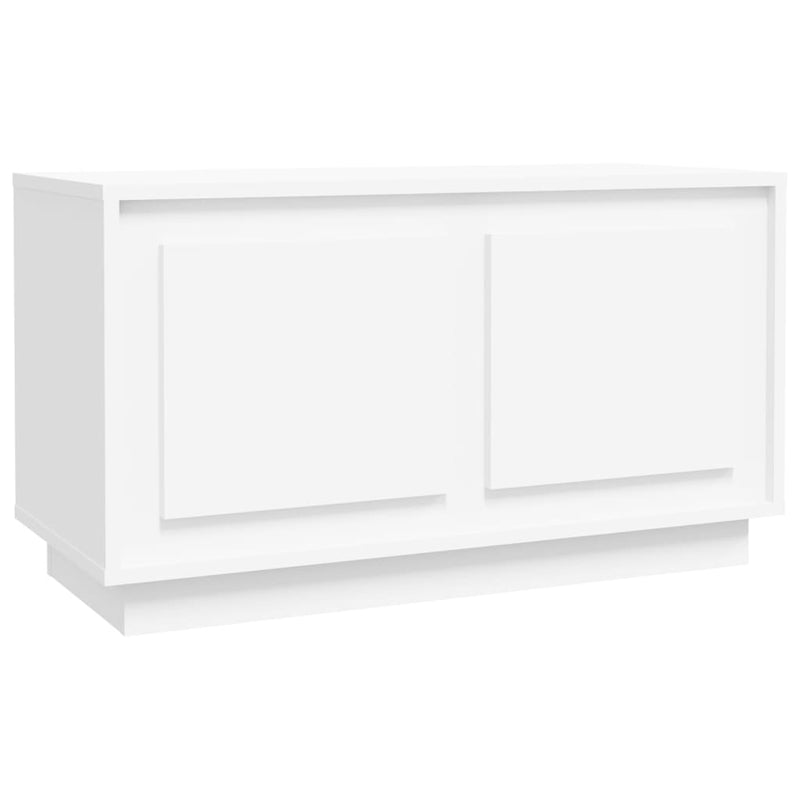 TV Cabinet White 80x35x45 cm Engineered Wood