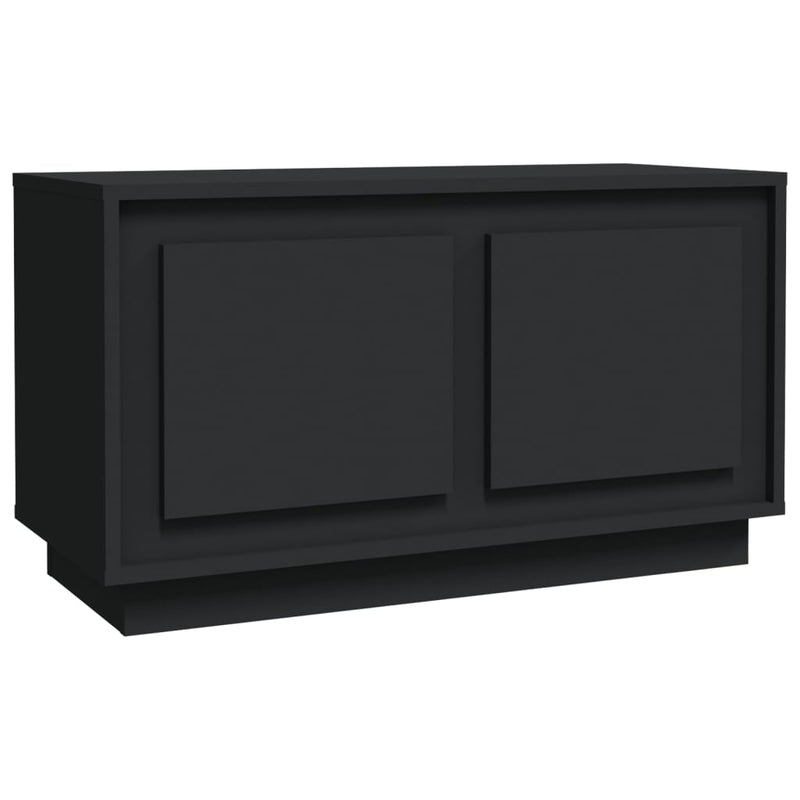 TV Cabinet Black 80x35x45 cm Engineered Wood