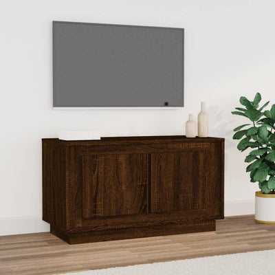 TV Cabinet Brown Oak 80x35x45 cm Engineered Wood