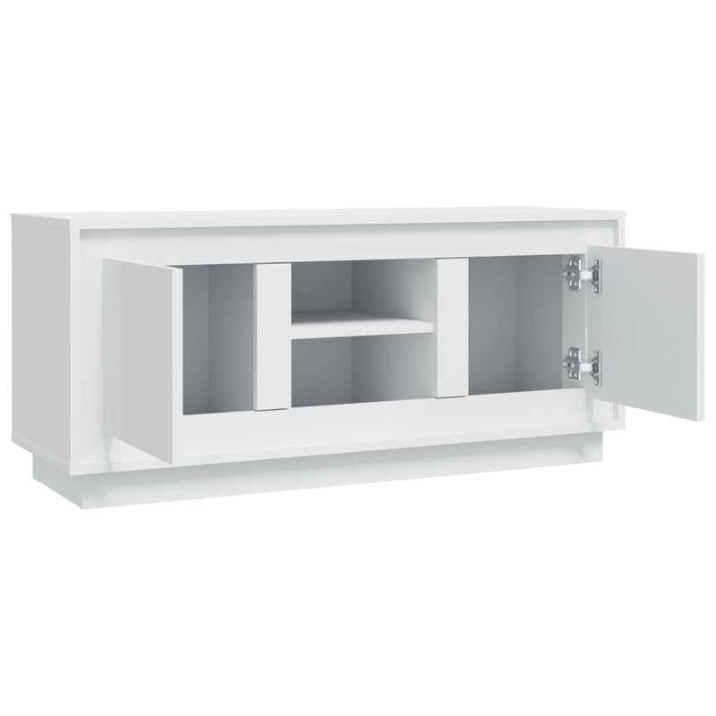 TV Cabinet White 102x35x45 cm Engineered Wood