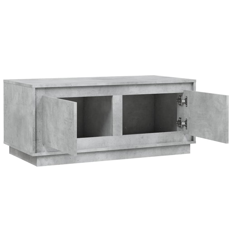 Coffee Table Concrete Grey 102x50x44 cm Engineered Wood