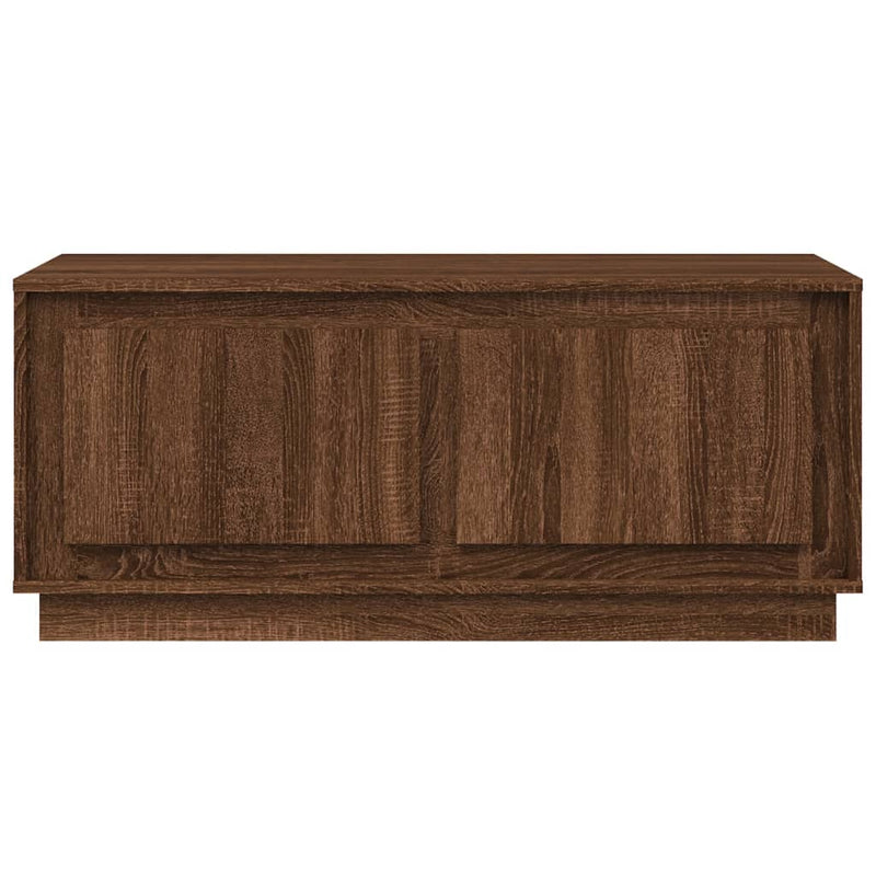 Coffee Table Brown Oak 102x50x44 cm Engineered Wood