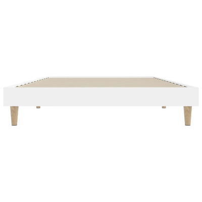 Bed Frame without Mattress White 90x190 cm Engineered Wood