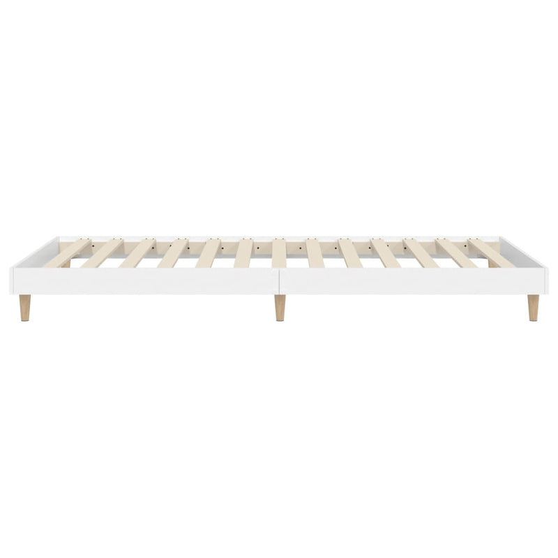 Bed Frame without Mattress White 90x190 cm Engineered Wood