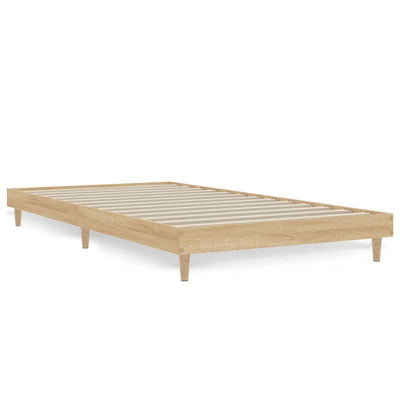 Bed Frame without Mattress Sonoma Oak 90x190 cm Engineered Wood