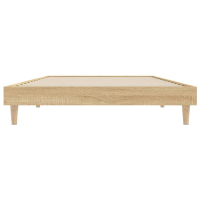 Bed Frame without Mattress Sonoma Oak 90x190 cm Engineered Wood