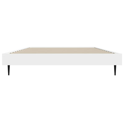 Bed Frame without Mattress White 90x190 cm Engineered Wood