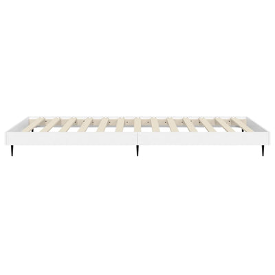 Bed Frame without Mattress White 90x190 cm Engineered Wood