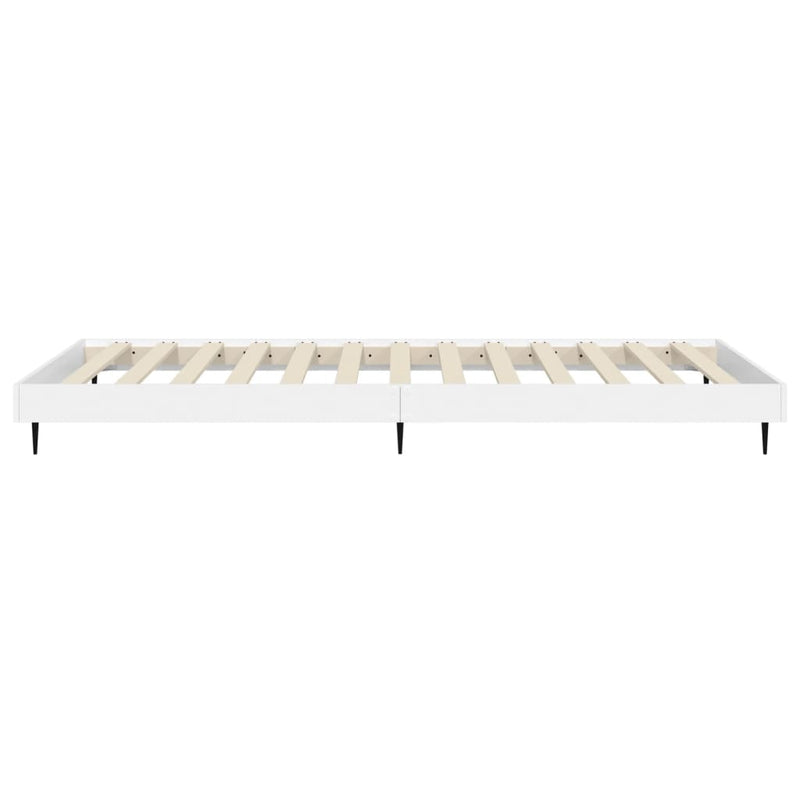 Bed Frame without Mattress White 90x190 cm Engineered Wood