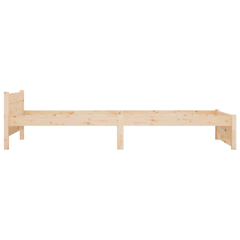 Bed Frame 92x187 cm Single Solid Wood