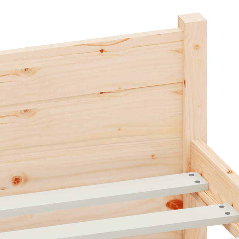 Bed Frame 92x187 cm Single Solid Wood