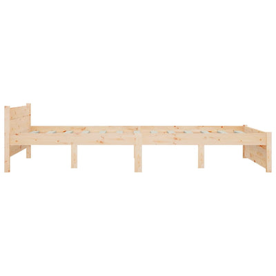 Bed Frame 137x187 cm Double Solid Wood