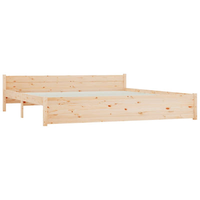 Bed Frame 183x203 cm King Size Solid Wood