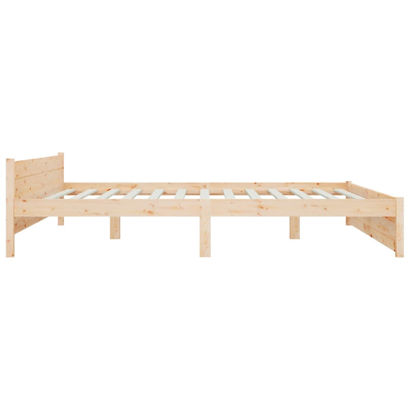 Bed Frame 183x203 cm King Size Solid Wood