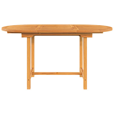 Extending Garden Table 110-160x80x75 cm Solid Wood Teak