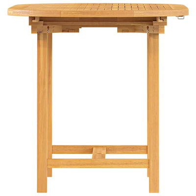 Extending Garden Table 110-160x80x75 cm Solid Wood Teak