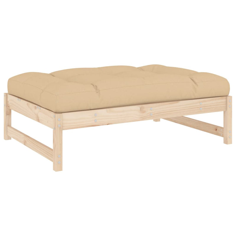 Garden Footstool 120x80 cm Solid Wood Pine