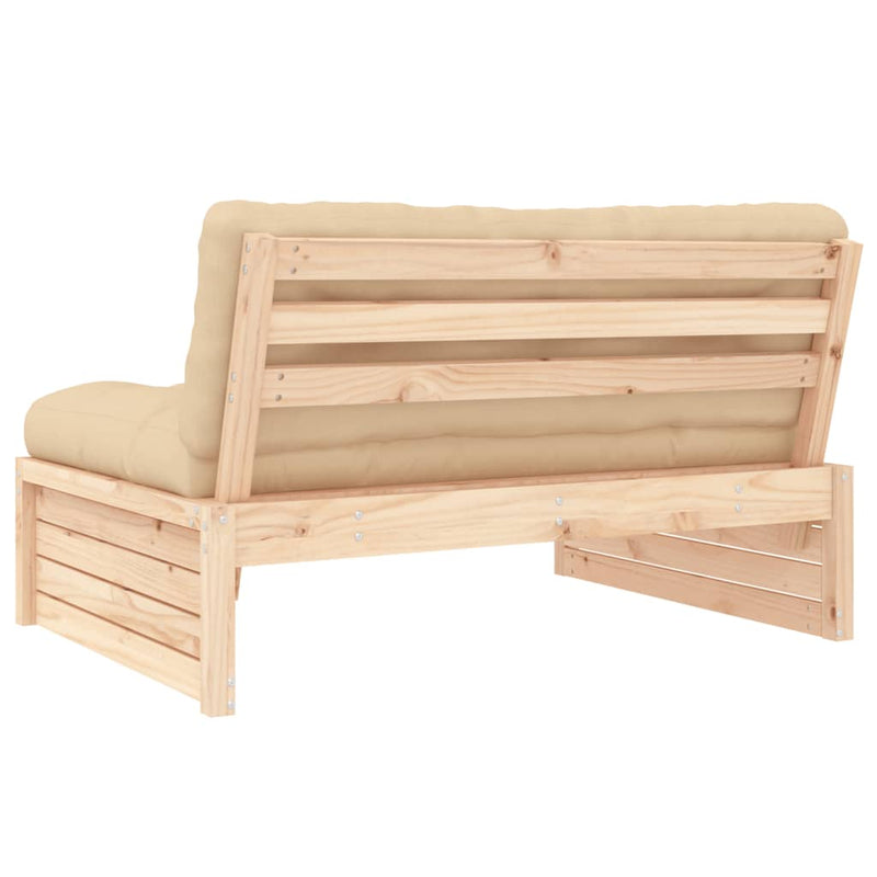 Middle Sofa 120x80 cm Solid Wood Pine