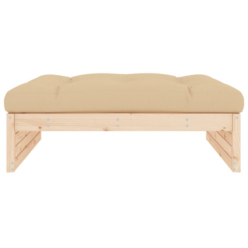 Garden Footstool 120x80 cm Solid Wood Pine