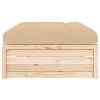 Garden Footstool 120x80 cm Solid Wood Pine