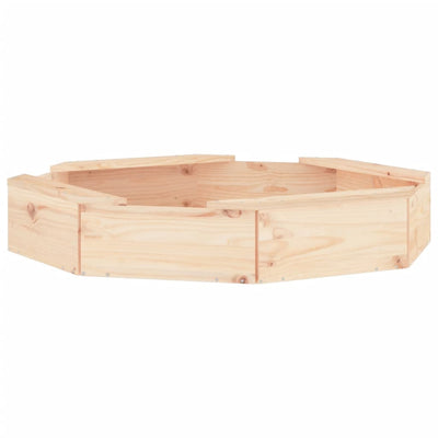 Sandbox with Seats Octagon Solid Wood Pine