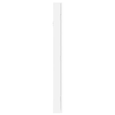 Mirror Jewellery Cabinet Wall Mounted White 30x8.5x106 cm