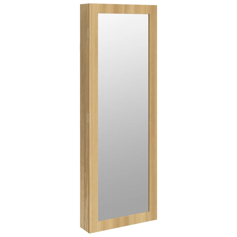 Mirror Jewellery Cabinet Wall Mounted 37.5x10x106 cm