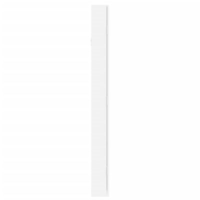 Mirror Jewellery Cabinet Wall Mounted White 37.5x10x106 cm