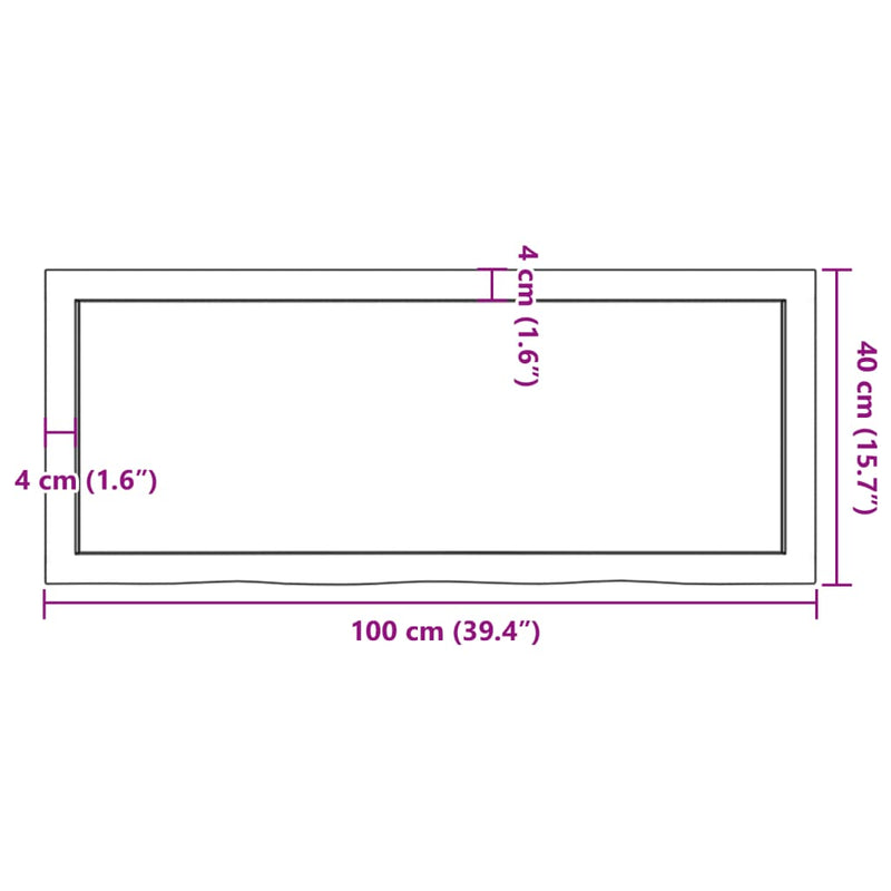 Wall Shelf Light Brown 100x40x(2-6) cm Treated Solid Wood Oak