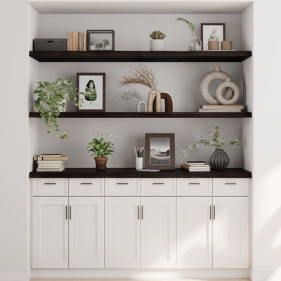 Wall Shelf Dark Grey 160x50x4 cm Treated Solid Wood Oak