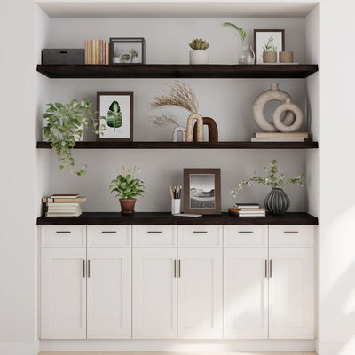 Wall Shelf Dark Grey 180x50x4 cm Treated Solid Wood Oak