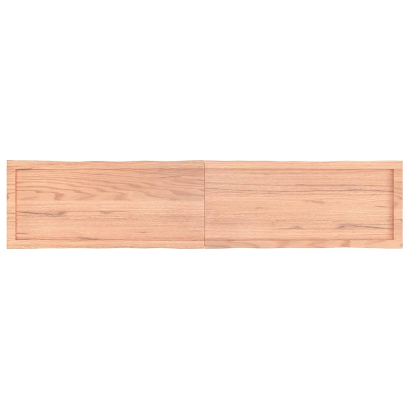 Table Top Light Brown 180x40x(2-4)cm Treated Solid Wood Live Edge