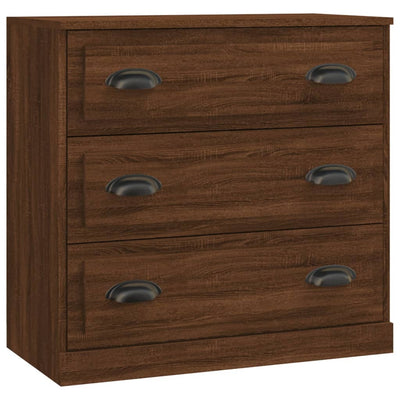 Sideboards 3 pcs Brown Oak Engineered Wood