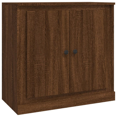 Sideboards 3 pcs Brown Oak Engineered Wood