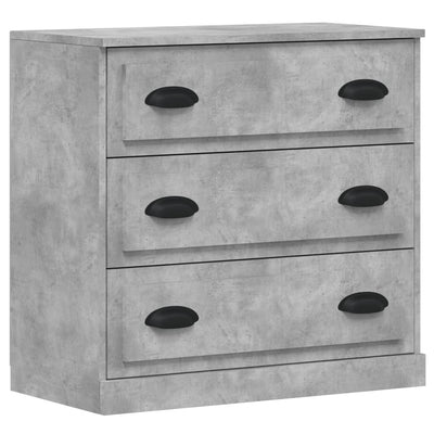 Sideboards 3 pcs Concrete Grey Engineered Wood