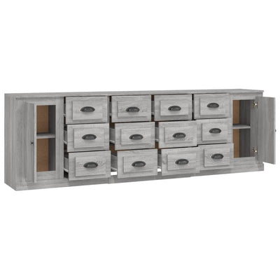 Sideboards 3 pcs Grey Sonoma Engineered Wood