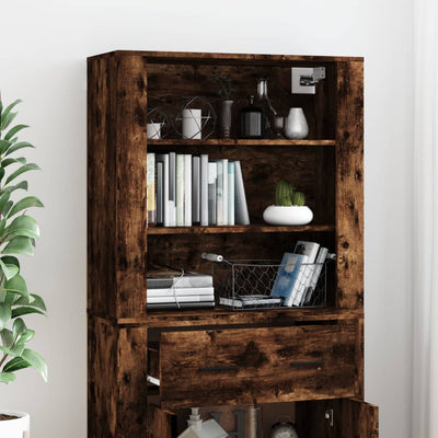 Highboard Smoked Oak Engineered Wood