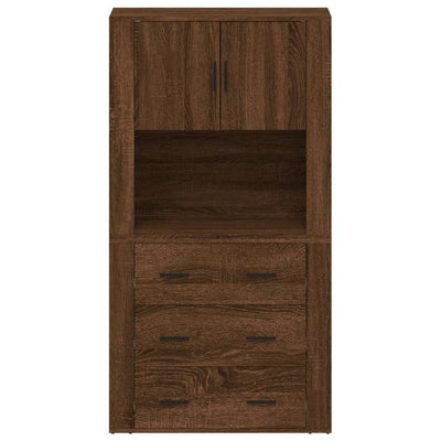 Highboard Brown Oak Engineered Wood