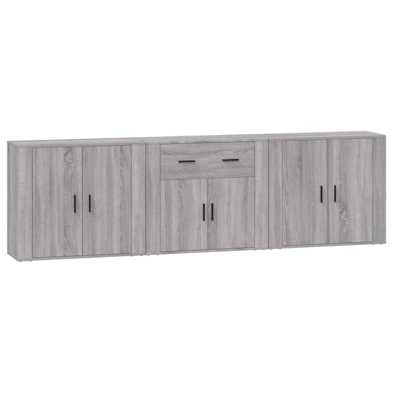 Sideboards 3 pcs Grey Sonoma Engineered Wood